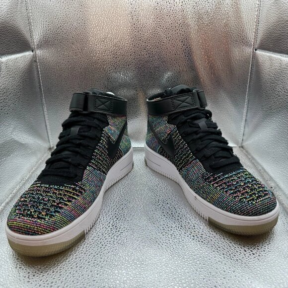 Size 6Y Nike AF1 Ultra Flyknit Mid (GS) ids Multicolor Athletic Shoes 862824-600 - Picture 3 of 10